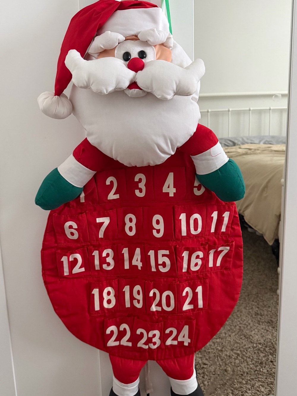House of Lloyd vintage 90’s  Santa Advent Calendar Wall Hanging